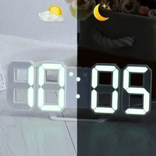 3D digital wall clock with LED lighting  2