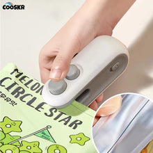 Mini 2-in-1 Handheld Sealer with Cutting Function &amp; Magnet 🔋 – Portable Bag Sealer for Snacks and Food 🥨 1