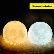 3D LED Moon Lamp with Color Change – Rechargeable Touch Night Light 3