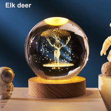 3D LED Crystal Ball – Solar System &amp; Astronaut Design, 6 cm Glass Ball Decoration for Home 11