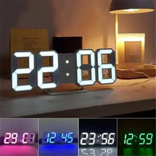 3D digital wall clock with LED lighting  1