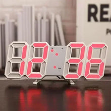 3D digital wall clock with LED lighting  12