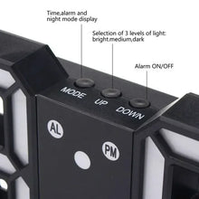 3D digital wall clock with LED lighting  5