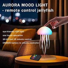LED Jellyfish Lamp – Color Changing &amp; Color Gradient with Remote Control, 9 Tentacles, Extra Long Battery Life 4