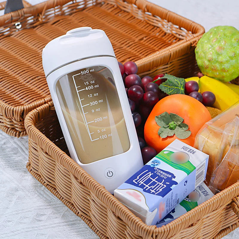 650 ml USB Protein Shaker – Tragbarer, wiederaufladbarer Mixerbecher für Fitness, Eiweißshakes & Smoothies