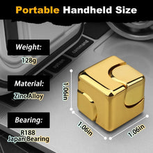 Metall Fidget Cube – Anti-Stress Fingerspinner für Büro & Alltag 3