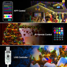 LED Christmas String Lights – USB &amp; Bluetooth Smart Curtain Lights (1–50 m) for Home &amp; Party Decoration 4