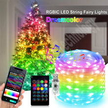LED Christmas String Lights – USB &amp; Bluetooth Smart Curtain Lights (1–50 m) for Home &amp; Party Decoration 1